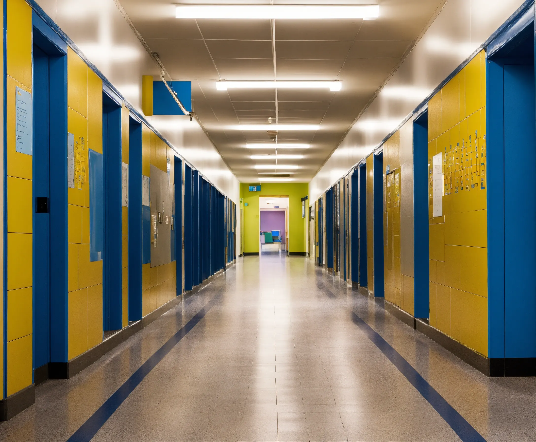 Residential reflective ceiling installation in living room